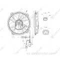 1253.N8 Ventilador de refrigeración con radiador para Peugeot 407